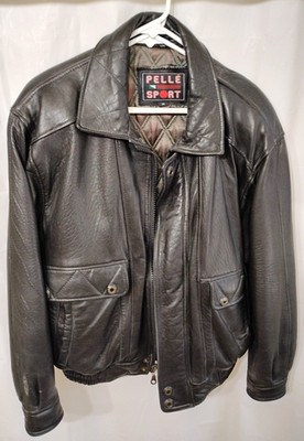 Pelle Sport Jacket. Leather Is Thick And Protective 4 L Pks In Front