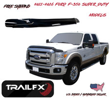 2011-2016 Ford F-350 Super Duty Bolt-on Hood Bugflector Bug Shield Protector 2011-2016 Ford F-350 Super Duty Bolt-on Hood Bugflector Bug Shield Protector