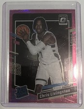 2023-24 Panini Donruss Optic Rated Rookie Chris Livingston #222 (RC) Pink Hyper