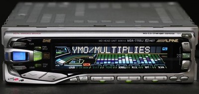ALPINE MDA-7755J 1DIN MD Tuner Head unit Car Audio Equalizer JDM
