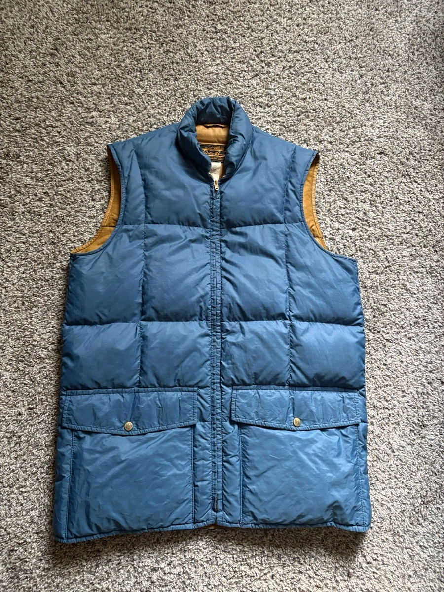 F*e様 Eddie Bauer Denim Down Vest Vintage Eddie Bauer Down Vest Indiana Men's Vintage Vests for sale