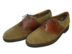Cole Haan Men\'s Brown Green Suede  Williams Saddle Oxford II Size 7.5 M C12670 Cole Haan Oxford Saddle Shoes Mens 7.5 Brown Green Leather  main image 2