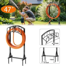 Garden Hose Holder Heavy Duty Hose Hanger Freestanding Water Hose Holders Rack