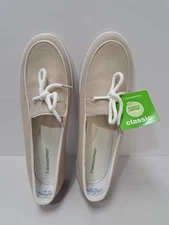Grasshoppers Westwind Stone Canvas 7M Women's Purefit Comfort System NEW/BOX