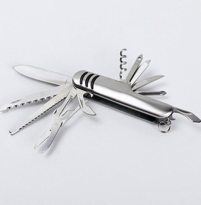 Multi Function Pocket Tools Chest Knife Stainless Steel with 11 features