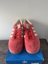 Adidas Men’s Hamburg Suede Red White Trainer 8UK 2016 BNIBWT