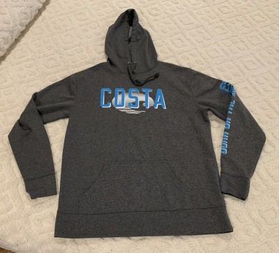 Costa Born on the Water Pullover Hoodie Sweatshirt Men s Med Ocean Beach Fishing