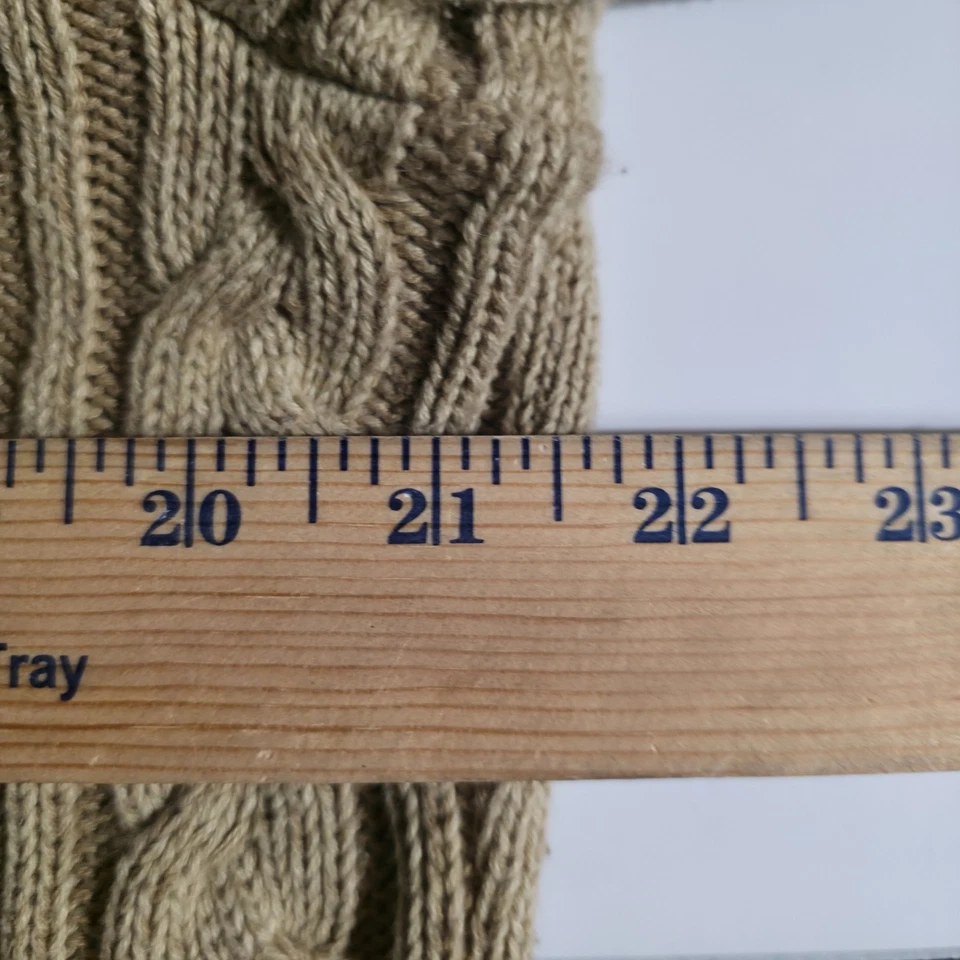 Cárdigan Eddie Bauer para mujer L grueso tejido con cable acanalado preppy Y2K dinero antiguo Foto 4 de 4