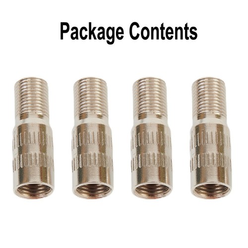 4pcs/ 27mm/ Chrome Tyre Wheel Valve Stem Cap Extension Extender For Car Truck - Picture 12 of 12