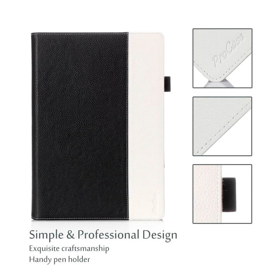 ProCase Folio Cover For Surface Pro 6 / 2017 / Pro 4 / Pro LTE / Pro 3 - Black - Image 4 of 4