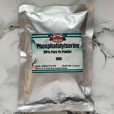 Reines Phosphatidylserin 100g HOCHFEST Gedächtnis Boost Gehirn Gesundheit Stress