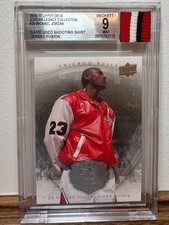 Michael Jordan Game Used Shirt Jersey Fusion BGS 9 4 Color Patch Bulls