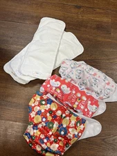 ALVABABY Baby Cloth Diapers 3-pack One Size Fits All Washable Reusable
