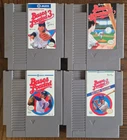 BASES LOADED 1, 2, 3, & 4 Baseball Game Lot Nintendo NES