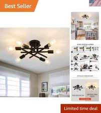 Cozy Cabin Style Chandelier - Modern Farmhouse Design