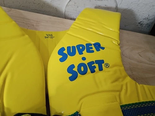 TRC Recreation Super Soft Vinyl Coated Foam Yellow Life Jacket Size Adult Small image 2
