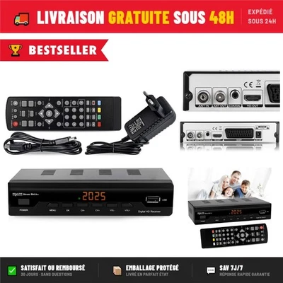 Décodeur TNT HD Strom 504 Full HD DVB-T2 HEVC HDMI USB - Photo 1/4