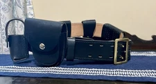 Galls Dutyman Police Officer Full Grain Leather Belt Size 34 Law Pro Accessories
