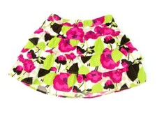 GENUINE KIDS OSHKOSH GIRLS PINK GREEN FLOWER PRINT SUMMER LAYER SKIRT 18M EUC