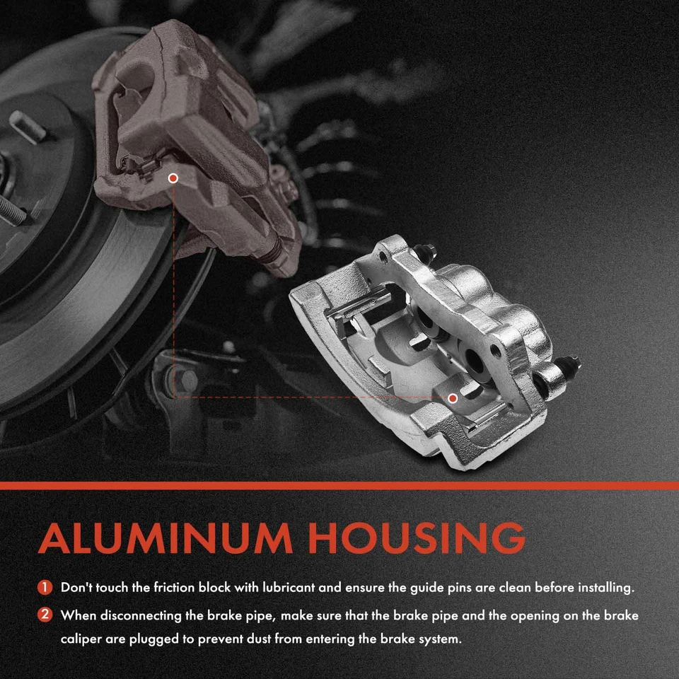 Pinza de freno trasera y pastillas de cerámica para Dodge Ram 1500 Ram 2500 Ram 3500 2003-2008 Foto 4 de 4