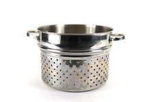 Stainless Steamer Stock Pot Sauce Pan Insert Pasta Vegetable Strainer Fits 9in