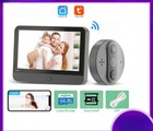 New Smart 4.3 Inch Door Bell Video Peephole Camera WiFi Wireless Door Eye Camera