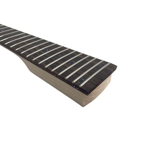 Maple Guitar Neck 24 fret 25.5 inch Gitarrenhals Locking Nut Skull Inlay - Picture 8 of 8