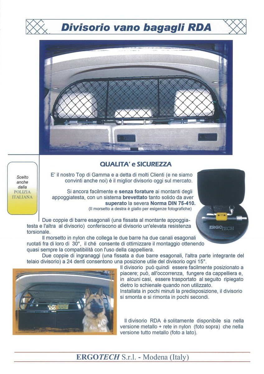 Divisorio Per Bagagliaio Range Rover Sport (dal 2013) - Griglia Di Sicurezza Per Cani E Bagagli - Foto 3