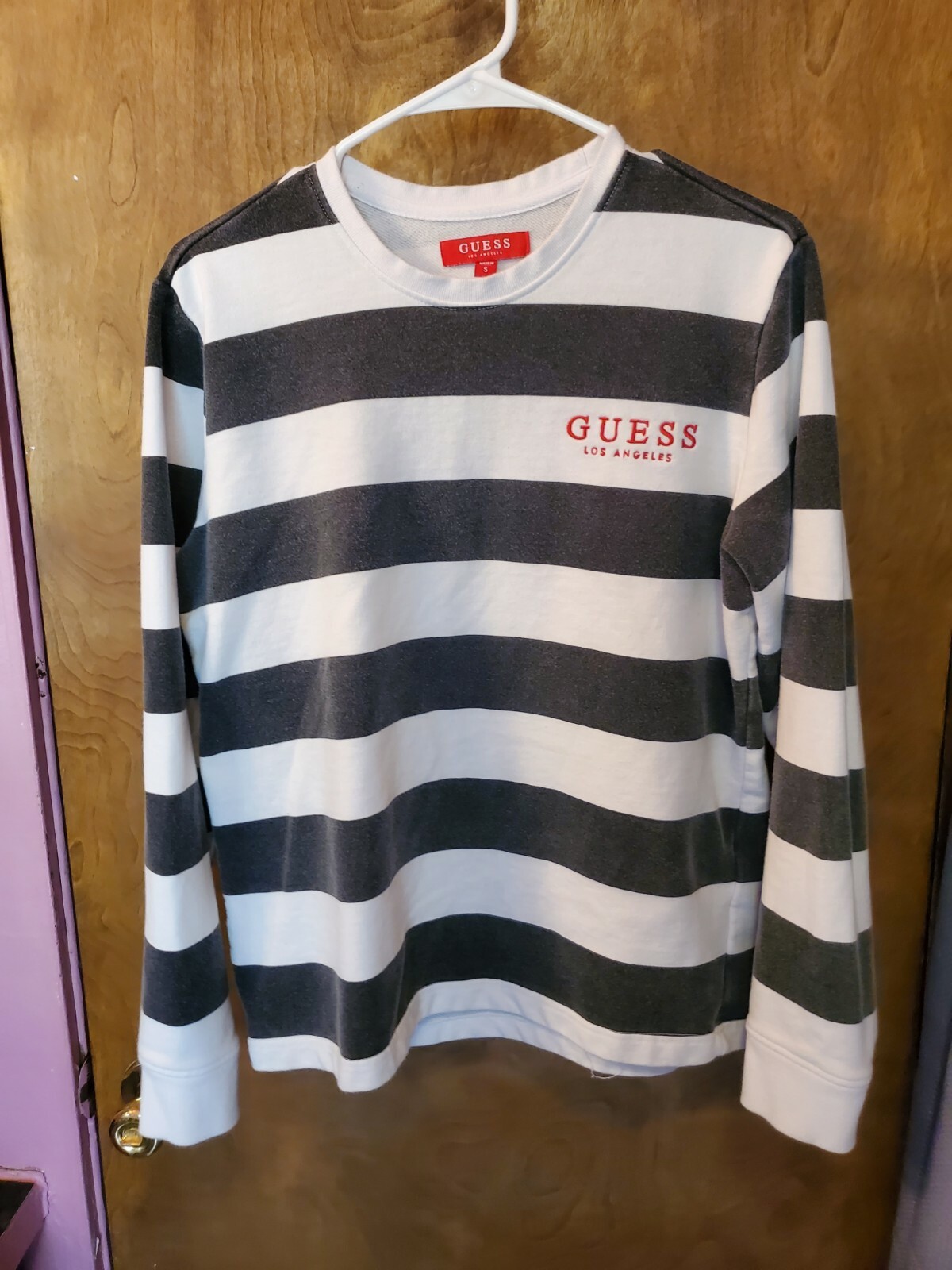 GUESS Women's Liliane Long Sleeve Sweater – Rhinestone Embroidered Logo, Ribbed Trim - View #10