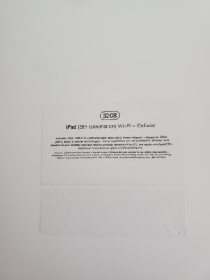 Apple iPad 8th Gen WiFi+Cellular