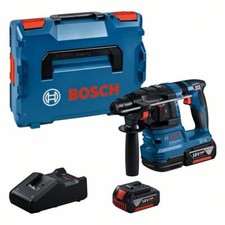 Bosch Akku-Bohrhammer GBH 18V-22 mit SDS-plus, 2x 4,0 Ah und Ladegerät in L-BOXX