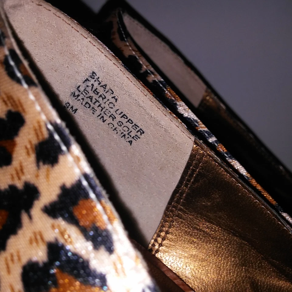 Zapatos Monroe & Main para mujer talla 9 leopardo tacones altos punta abierta vestido sin cordones nuevos Foto 4 de 4