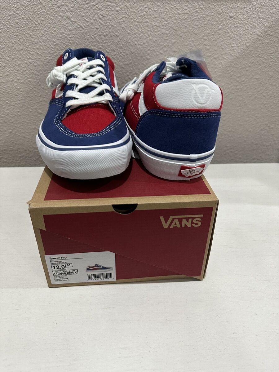 Vans Rowan Pro Stv Navy Red Blue Zorilla Canvas Suede Size Vans Rowan Pro Stv Navy Red Blue Zorilla Canvas Suede Size
