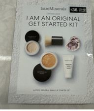 BareMinerals Loose Powder Foundation Starter Kit Light 03 W/Prime Time Primer