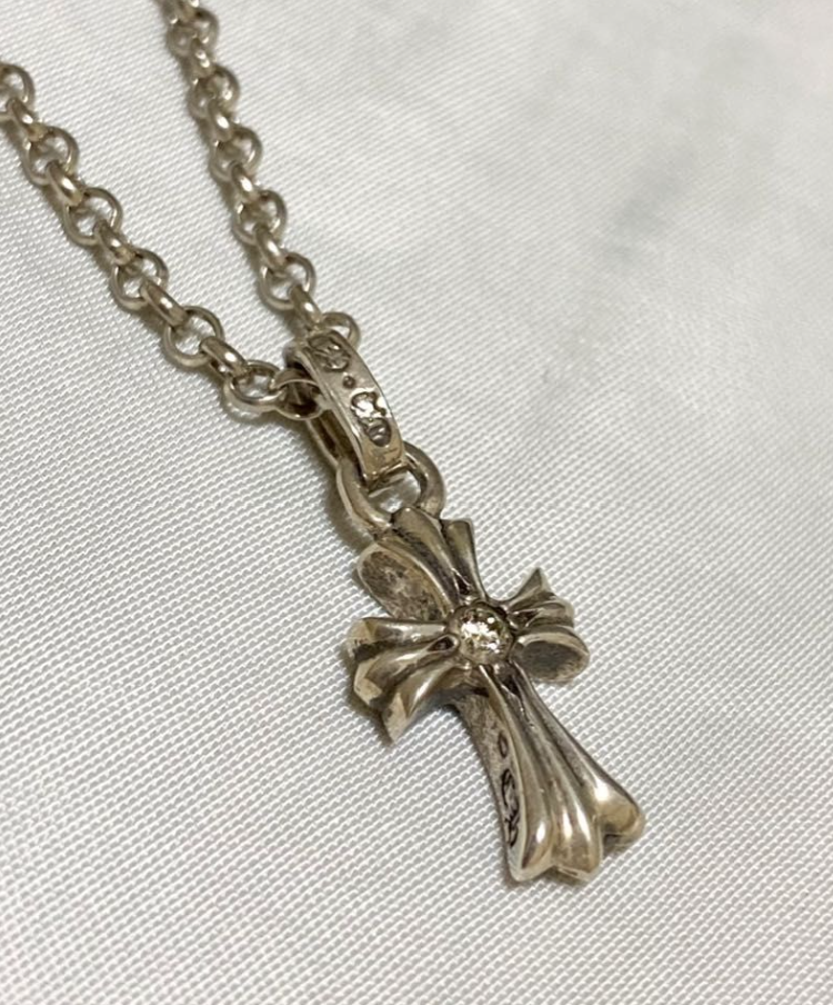 Chrome Hearts Cross Baby Fat Charm Diamond Charm 16 inch Pre Chrome Hearts Cross Baby Fat Charm Diamond Charm 16 inch Pre