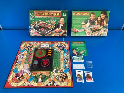 Jeu De Société "Si T'es Fauché T'as Gagné" - Version PARKER - Occasion (manque 2 Dés Et 1 Cheval Bleu)