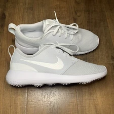 Nike Mens Roshe G Golf Shoes Spikes Gray White AA1837-002 Lace Up Low Top NEW