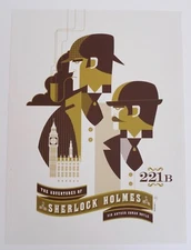 ADVENTURES OF SHERLOCK HOLMES MONDO POSTER TOM WHALEN LTD EDITION SCREEN PRINT