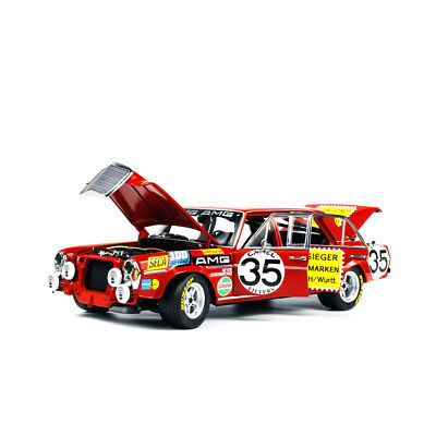 Minichamps 1:18 Mercedes-Benz 300SEL 6.8 24h Spa 1971 Red Pig