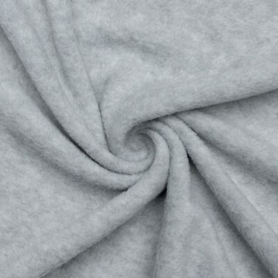 Heather Gray Solid Anti Pill Fleece Fabric - 60'' Wide - Sold by The Yard & Bolt