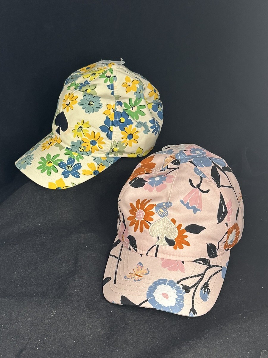 Kate Spade ￼Cream Pink Floral Print Baseball Cap  display picture 3