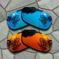 Blue Red Orange Polarized Lenses Replacement for-Oakley Gauge 8 M OO4124 57mm