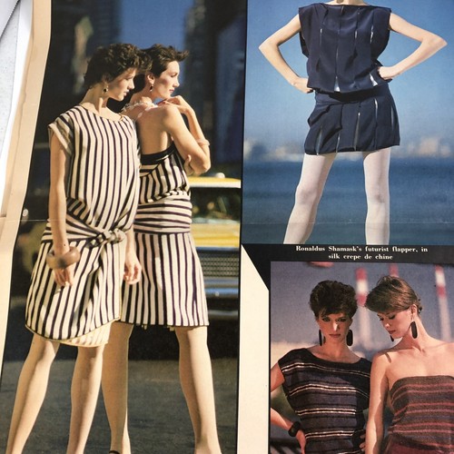 Vintage 1982 Spring Fashions New York Saks Halston Bill Blass Joan Severance Ads - Picture 17 of 19