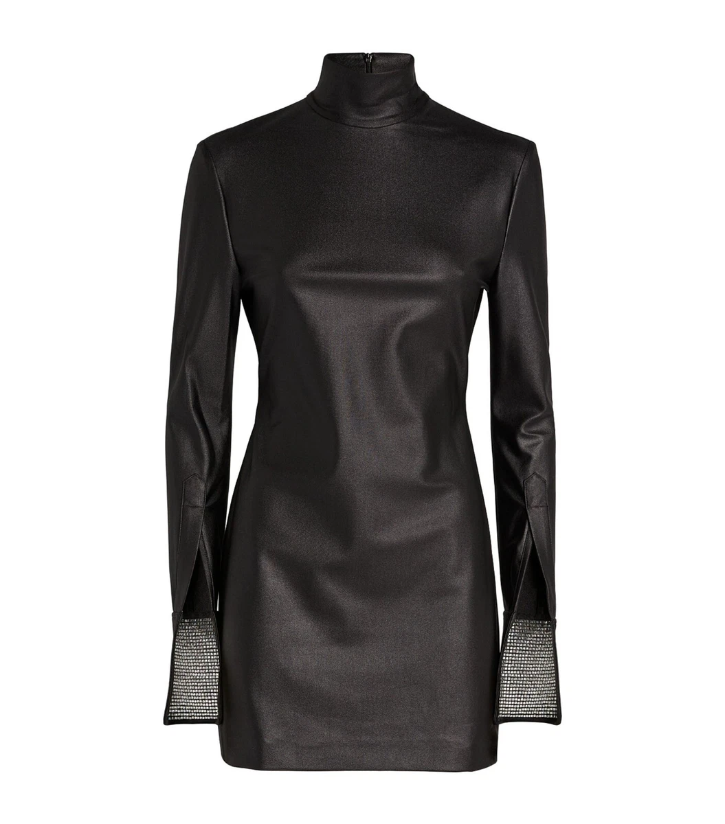 alexander wang leather mini dress T by Alexander Wang Black Leather Cami Dress T by Alexander Wang