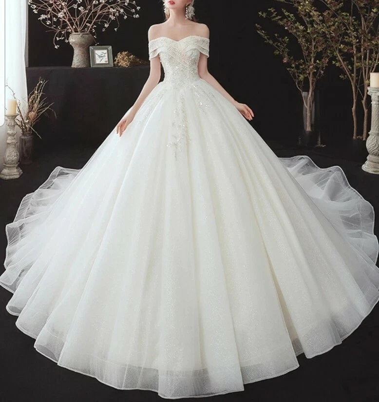 White Taffeta Wedding Dress UK Size 6-8 - Etsy