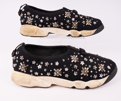 dior crystal sneakers