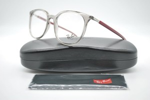 NEW RAY BAN RB 7190 8083 GRAY AND RED AUTHENTIC EYEGLASSES FRAMES RX 53-19  | eBay
