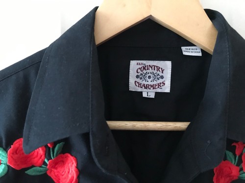 Women's western/Rock a Billy/cowgirl shirt; ELY Country Charmers L - Picture 2 of 3