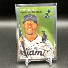 2023 Chrome Platinum Anniversary Base #296 Jorge Soler  - Miami Marlins