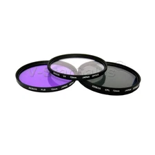 Zeikos 72mm Multi Coated Filter Kit: UV+CPL+FLD